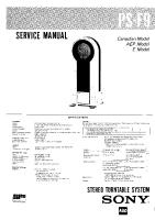 Sony PS-F9 - Service Manual 